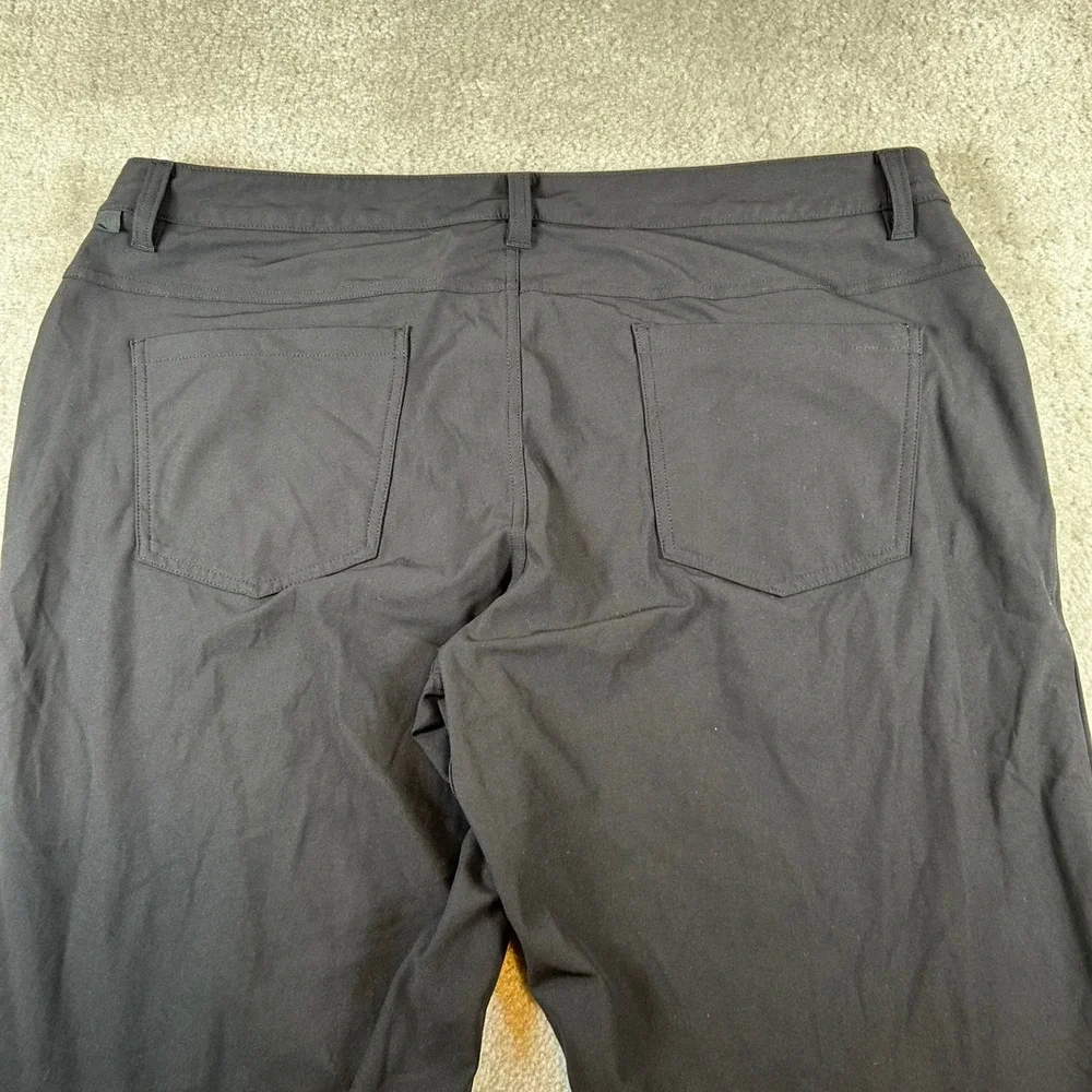 Lululemon ABC Pants Mens 38x32 Black Technical Performance 5-Pocket Trousers